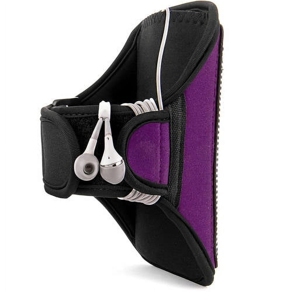 Vangoddy Waterproof Adjustable Padded Fitness Running Workout Armband,20.25in x 7in, Purple