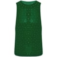 thumbnail image 5 of Chaleco de malla transparente para hombre, chaleco transparente con diamantes de imitación brillantes, camiseta sin mangas, Top Sexy para culturismo muscular, gimnasio y Fitness, 5 of 5