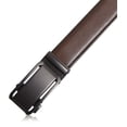 thumbnail image 3 of Genuine Leather Mens Ratchet Belt - Belts For Men With Adjustable Automatic Buckle, 3 of 4