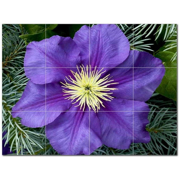 Flower Picture Ceramic Tile Mural Kitchen Backsplash Bathroom Shower 405000-S43