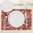 thumbnail image 3 of Ambesonne Antique Place Mats Set of 4, Vector Thai Culture, Standard Size, Ruby, 3 of 6