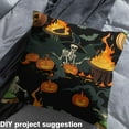 thumbnail image 2 of Feelyou Girls Witch Skull Fabric by the Yard 5 Yards, Magic Skeleton Home Decor Fabric by the Yard, Halloween Gothic Pumpkin Sewing Fabric, Breathable Home Decor, 2 of 6