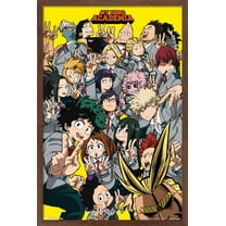 My Hero Academia - Selfie Wall Poster, 14.725" x 22.375", Framed