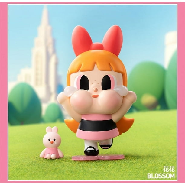 Figura de PVC de la misteriosa caja sorpresa de Blossom Bubbles Buttercup de Pop Mart Crybaby X Powerpuff Girls