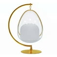 thumbnail image 2 of Modholic Scoop Hanging Chair With Stand, Gold, 2 of 5