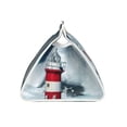 thumbnail image 3 of Lsque Circular Lighthouse Printed Long Tissue Box Cover Holder, Facial Paper Organizer Dispenser,Triangle with Bottom Belt, PVC Leather Decorative Organizer, 3 of 9