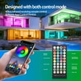 thumbnail image 3 of Bandes Lumineuses DEL de 65,6 Pi, Bande Lumineuse DEL Ultra Longue à Changement de Couleur avec Synchronisation Musicale, Contrôle par Application Ruban DEL RVB 600 DEL avec Contrôleur Bluetooth et Télécommande 40 Touches pour Plafond de Chambre Maison, 3 of 7