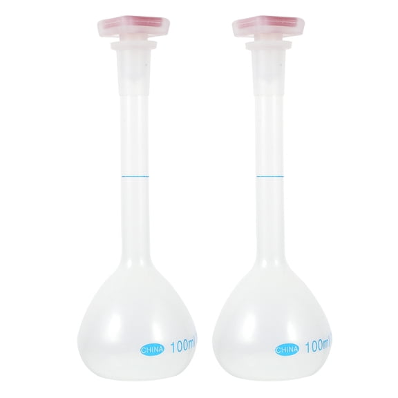 IFANLANDOR 2pcs Volumetric Flask Plastic Bottles For Laboratory Supplies Multi Functional Empty Container For Home Use