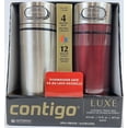 thumbnail image 2 of Contigo Luxe AUTOSEAL Vacuum-Insulated Leak Proof Travel Mug 14 oz., 2 Pack Assorted Colors, 2 of 10