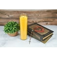 thumbnail image 5 of Prayer Candle Clear Glass Yellow Wax, 8 Inch, 5 of 6