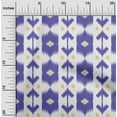 thumbnail image 2 of oneOone Viscose Chiffon Bluish Violet Fabric Ikat Dress Material Fabric Print Fabric By The Yard 42 Inch Wide, 2 of 4