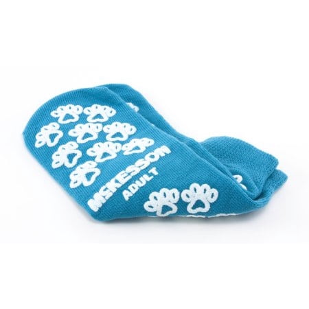 

McKesson Terries Slipper Socks Teal Above the Ankle 40-3828-001 - CASE OF 48