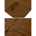 thumbnail image 5 of Women'S Fall Utility Jacket - Stand Collar, Solid Color, Loose Fit, Zipper Closure, and Multiple Pockets Brown L, 5 of 8