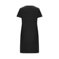 thumbnail image 6 of HomeGardon Women's Sleepwear Nightgowns for Women,Fashion Print Medium Length Dress Oversized Short Nightgown Fashion Chest Print Short Sleeve Nightdress,S-XXL, 6 of 6