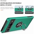 thumbnail image 3 of KOMI Pixel 7 Case, Google Pixel 7 Case with HD Screen Protector, Shockproof Google Pixel 7 Phone Case with 360° Magnetic Ring Holder Kickstand Phone Case for Google Pixel 7 Green, 3 of 5