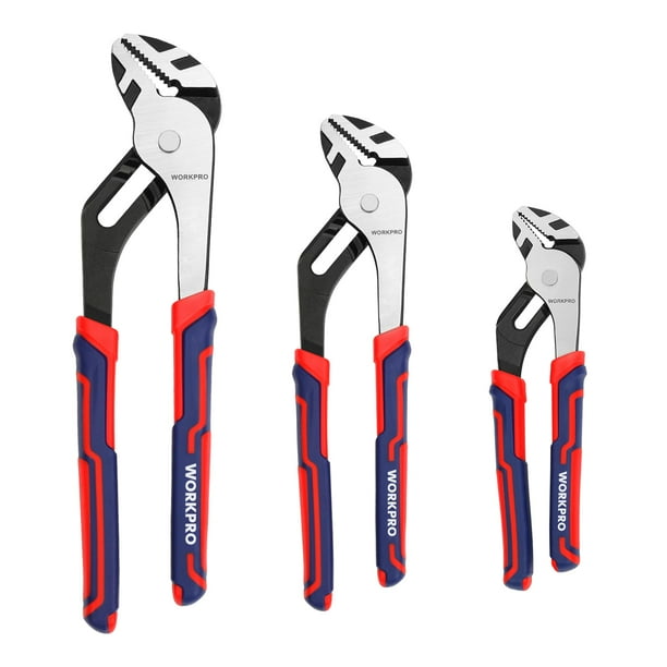 Juego de alicates WORKPRO Groove Joint 30/25/20 cm ajustables