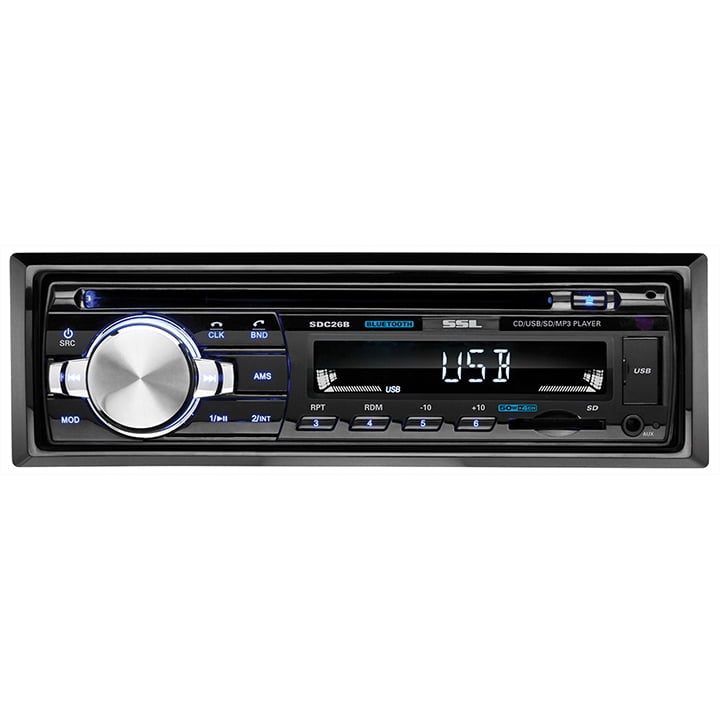 SSL SDC26D SingleDIN InDash CD Receiver with Bluetooth