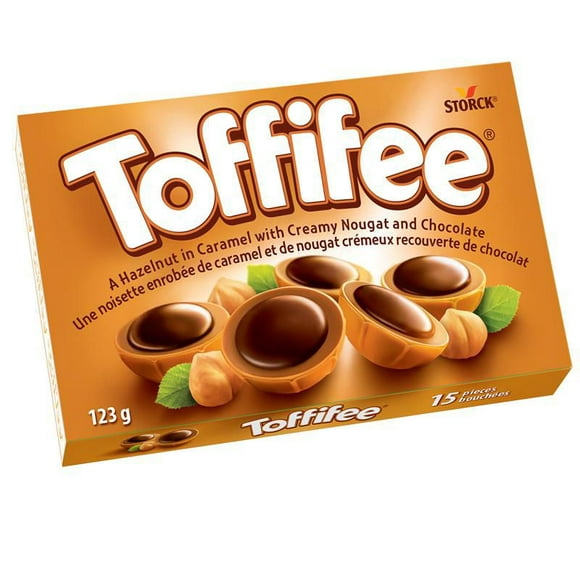 Noisette Toffifee enrobée de caramel et de nougat crémeux recouverte de chocolat 123 g