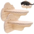 thumbnail image 1 of 2Pcs Cat Wall Furniture Cat Climbing Step Wall Mounted Kitten Wall Steps Bed, 1 of 8