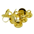 thumbnail image 6 of 10Pcs Metal Blank Findings DIY Jewelry Making Supplies Pad Adjustable Craft Golden, 6 of 8