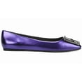 thumbnail image 2 of Franco Sarto Womens Flexa Amaya Square Toe Ballet Flat Metallic Purple Ornament 5M, 2 of 4