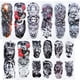 thumbnail image 3 of Tatuajes Temporales De Manga Completa, Fácil De Usar Fácilmente Uso Ampliamente Uso Fácil De Eliminación De La Media Manga Temporal Tatuaje Impermeable Total 16 Hojas Para, 3 of 7