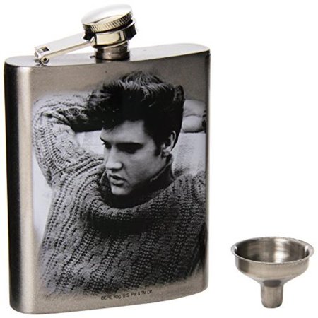 Hammered Design Hip Flask - Elvis Presley Hip Flask,