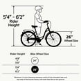 thumbnail image 6 of Beach Cruiser Bike for Women 24/26 Inch Ladies Bike 13 Speed Complete Cruiser Bikes with Dual V-Brake and Adjustable Seat, Adult City Bike for Women, Men, 6 of 6