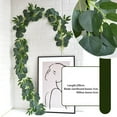 thumbnail image 4 of Twfbrm Artificial Eucalyptus Garland, 6.6 FT Realistic Silk Green Leaves Vine Foliage Garland, UV Resistant Faux Ivy Vine Hanging Plants Greenery Garland Spring Decor for Mantle Wedding Party Garden, 4 of 7