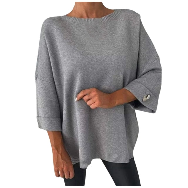 WEAIXIMIUNG T-Shirt Décontracté pour Femme à Col Rond Haut Basique Polyvalent pour Tous les Jours