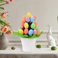 thumbnail image 4 of Moocorvic Artificial Easter Eggs Pot Tabletop Centerpiece Decor Potted Plants with Easter Eggs, for Office Home, 4 of 7