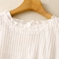 thumbnail image 5 of TaTaai Women Solid Color Crew Neck Reversible Button Ruffled Casual Top Autumn Fashion V Neck Tank Vest Breathable Soft Machine Washable No Fading Versatile Daily Casual Wear Top Gift, 5 of 5