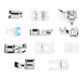 thumbnail image 1 of Suministros para Máquinas de Coser EOTVIA 11 Unids/set Kit de Prensatelas para Máquina de Coser Doméstica, 1 of 7