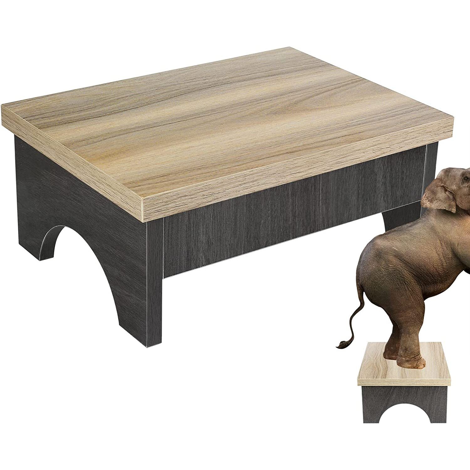 Wood Step Stools for Adults Kids Heavy Duty Sturdy Wooden Foot Stool