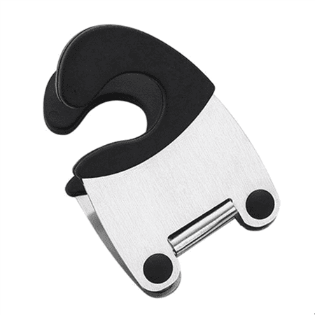 

Stainless Steel Pot Clip Scoop Clamp Holder for Pot Spoon Holder Spatula Storage Rack for Kitchen Black