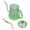 thumbnail image 2 of Jadeshay Bouilloire à café Bouilloire à café Pot à café en Verre 600ML Bouilloire à Goutte à café Bouilloire à buse Longue pour la Cuisine à Domicile(Vert), 2 of 14