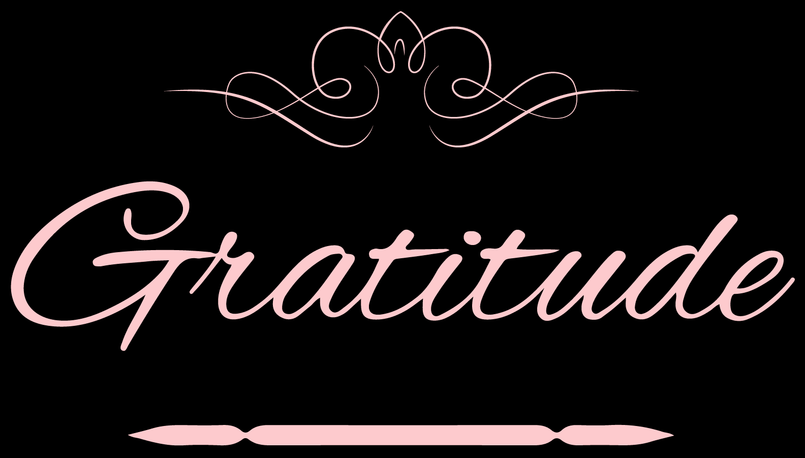 Gratitude Vinyl Decal Sticker Quote - Large - Blush - Walmart.com