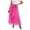 A56-Hot Pink, variant on Women's Cotton 5 Tiered A Line Pleated Maxi Skirt Long Boho Gypsy Dance Skirts(Blue,One Size)