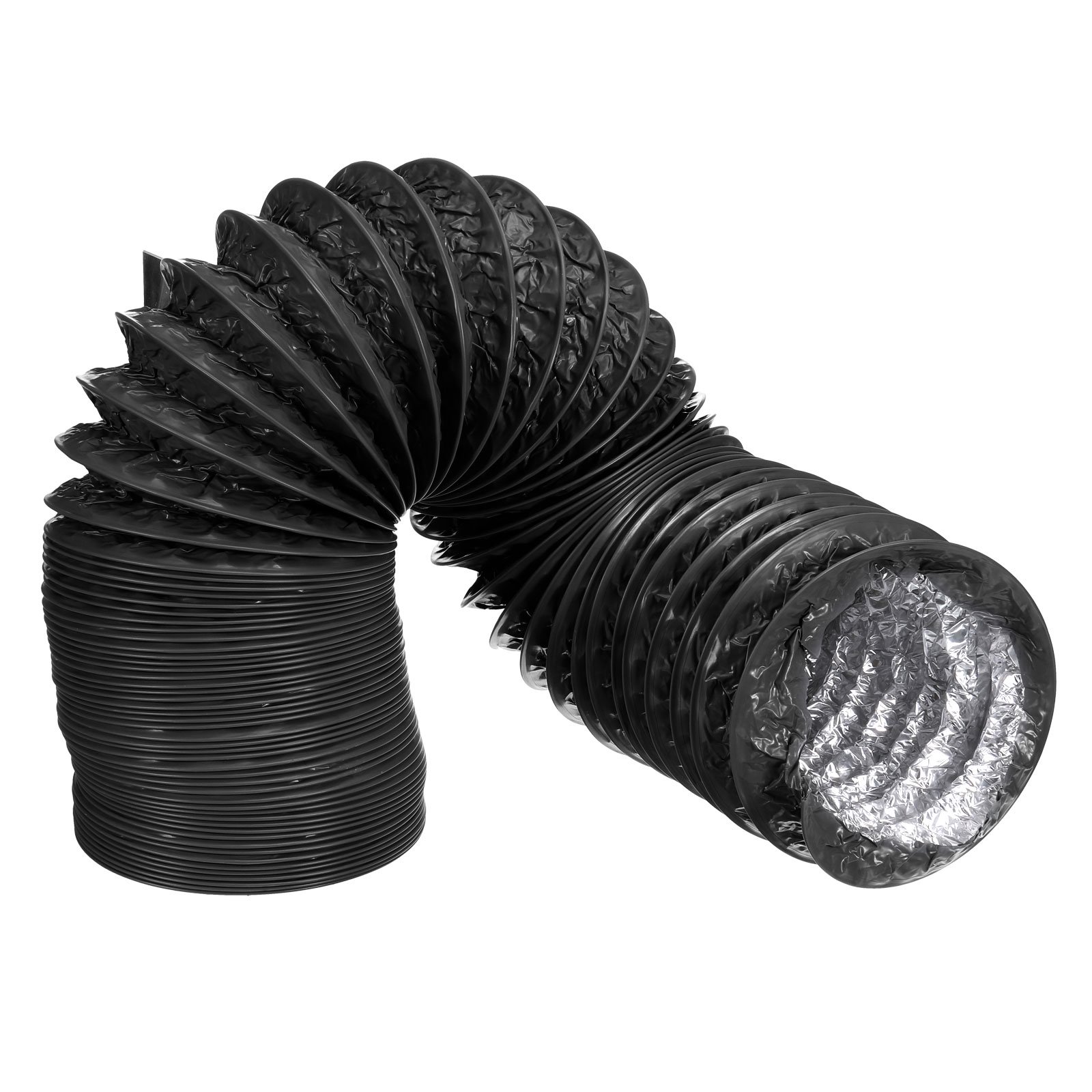Uxcell 5Inch 16.4Ft Flexible Aluminum Ducting, Dryer Vent Hose Air Ducting  Black | Walmart Canada
