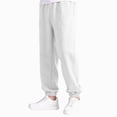 thumbnail image 6 of 7-8T Boys Pants Fleece Lined Thick Straight Leg Elastic Waist Cozy Sweatpants with Side Pockets Fall Winter Casual Wear for Boys 3t 4t 5t 6t 7t 8t 9t 10t,White, 6 of 6
