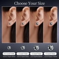 thumbnail image 4 of Moissanite Stud Earrings for Men Women Titanium Mens Earrings Studs Hypoallergenic Screw Back Earring,Simulated Diamond Stud Earrings for Sensitive Ears, 4 of 6
