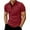 Brick Red, variant on Mens Polo Shirt Slim Fit Button Up Collared Short Sleeve Tee Breathable Stretchable Comfortable Casual Summer T Shirts for Man Brick Red L