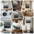 thumbnail image 6 of Ships Next Day Canvas Wall Art 12"x12", Black Grey Ombre Wood Framed Canvas Print Painting, Farmhouse Vintage Wooden Striped Ready to Hang Small Picture Wall Decor for Home Kitchen Dining Room Office, 6 of 9