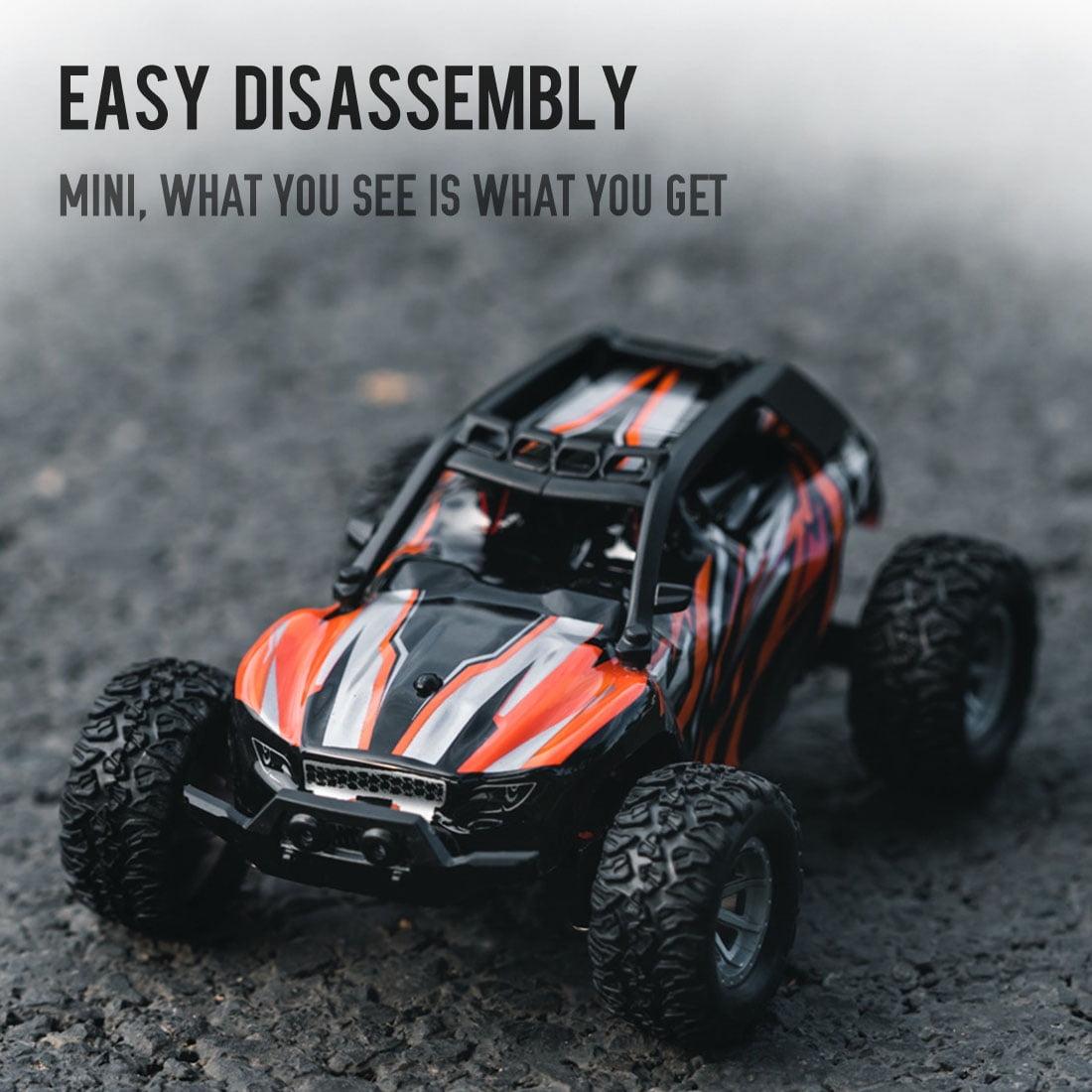 1/32 Mini Electric RC Drift Off-Road Car Model, 2.4G 20KM/H HighSpeed Racing Crawler Vehicle (RTR Version)