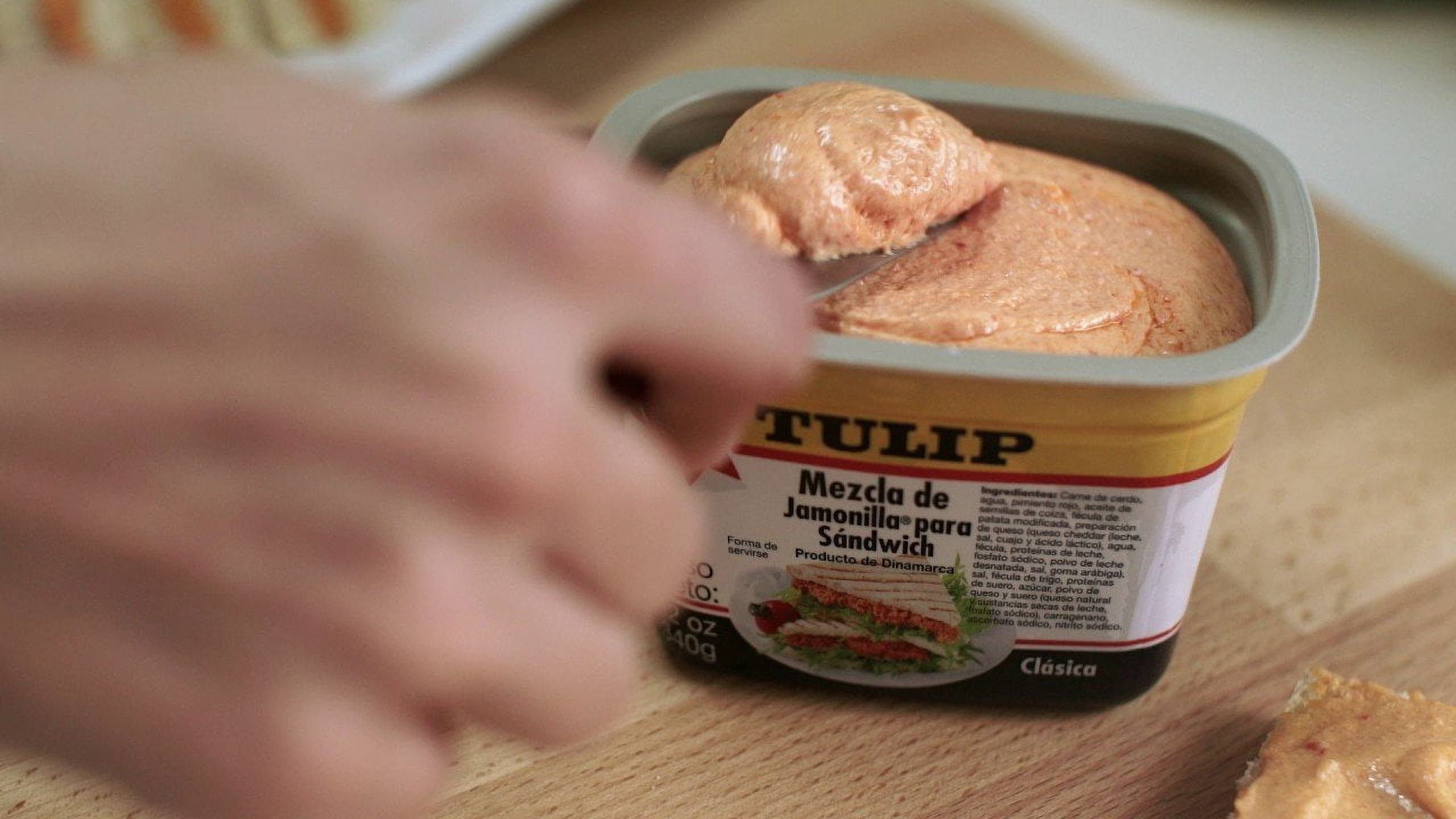 (4 pack) Tulip Mezcla Sandwich Spread, with Jamonilla, 12oz Cup