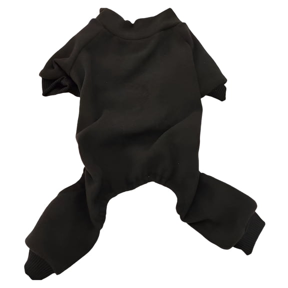 TELOLY 1Pcs Dog Pajamas,Velvet Dog Dresses,Dog Coats for Medium Dogs,Black,L
