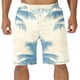 thumbnail image 1 of Ceisia Men's Blue Palm Tree Print Swim Trunks 4-Way Stretch Quick-Dry Beach Shorts Gifts, 1 of 4