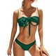 thumbnail image 2 of WILLBEST Trajes de Baño Mujer Bikini Con Tirantes de Color Liso Para Mujer, E y Cómodo, 2 of 5