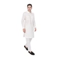 thumbnail image 2 of TRILOKI Mens Pathani Kurta Pajama Set Cotton Ethnic Traditional Wear, 2 of 7