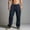 Navy(New), variant on PNTUTB Men's Breathable Comfortable Multi-Pocket Elastic Waistband Drawstring Casual Athletic Pants